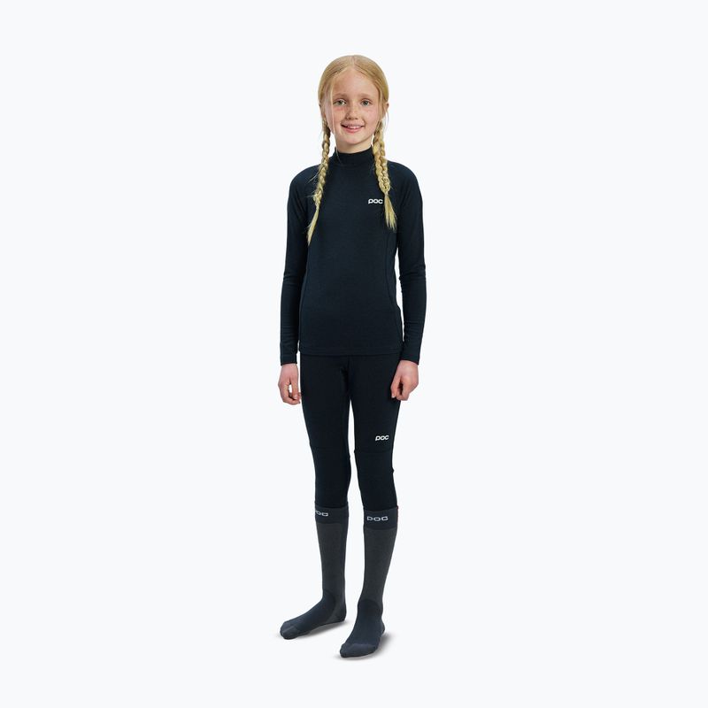 Детски термоактивен суитшърт POC Layer Merino Mock Neck Jersey Jr uranium black 2