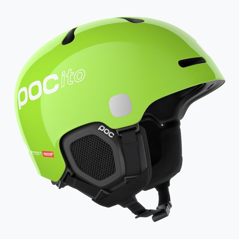 Детска скиорска каска POC POCito Fornix MIPS fluorescent yellow/green