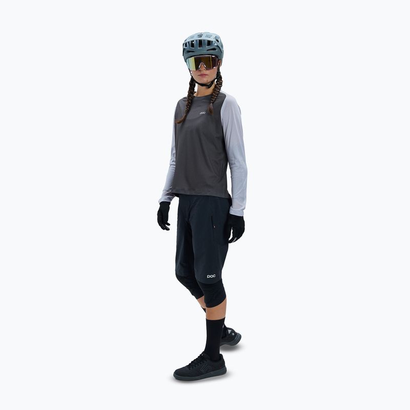 Дамска блуза с дълъг ръкав за колоездене POC Motion Air granite grey 2