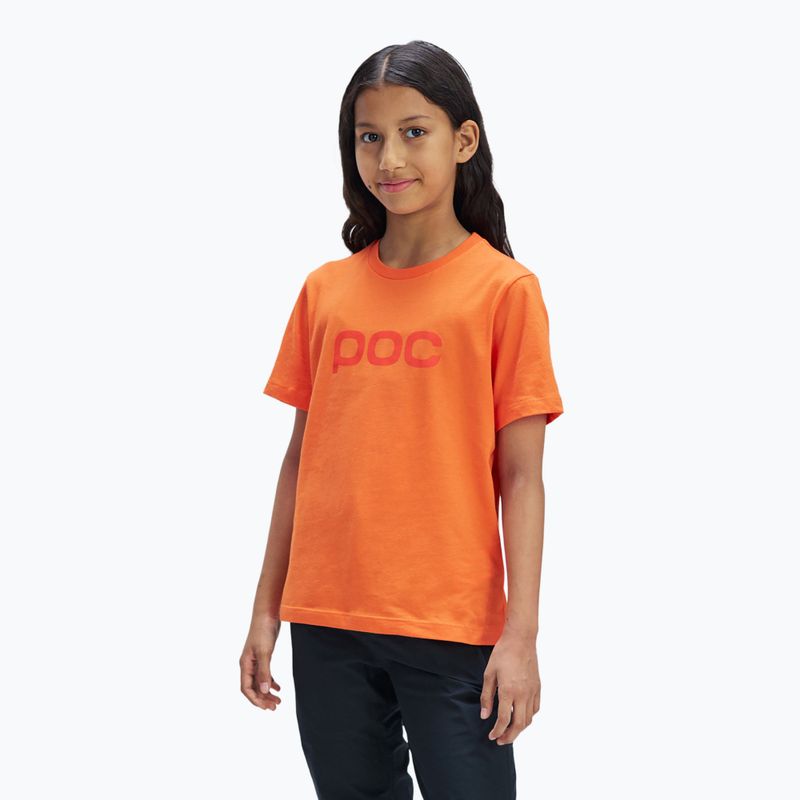 Детска тениска POC Tee zink orange