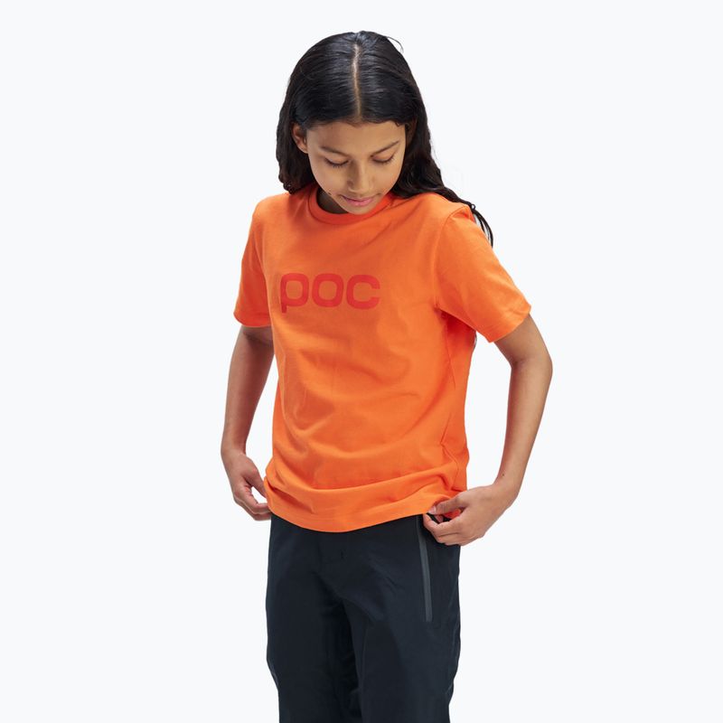 Детска тениска POC Tee zink orange 3