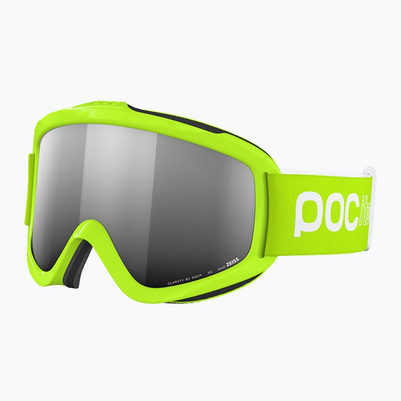 Детски ски очила POC POCito Iris флуоресцентно жълто/зелено/частично слънчево сребристо 2
