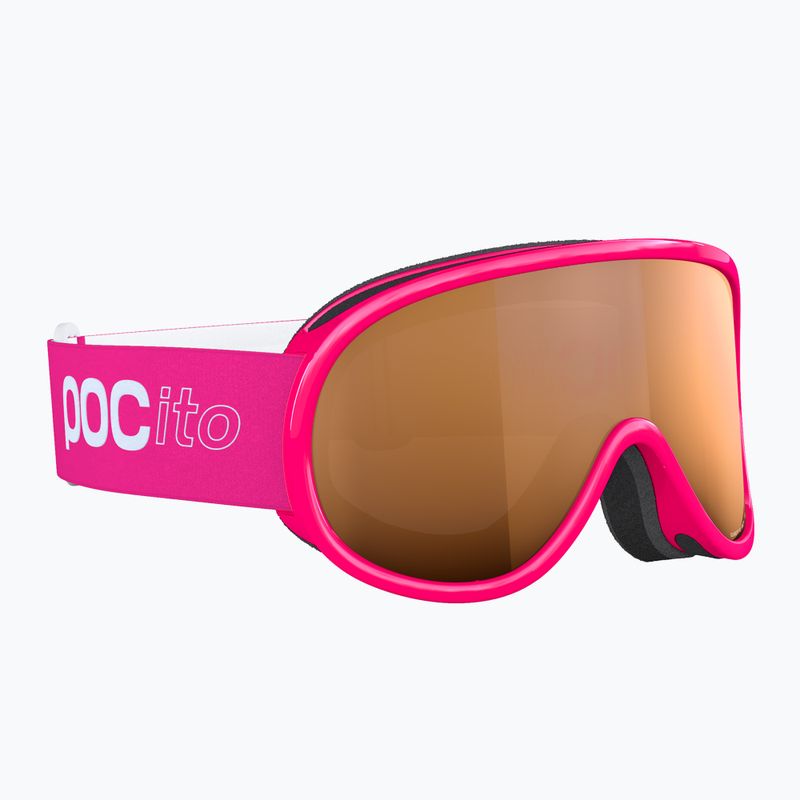 Детски скиорски очила POC POCito Retina Jr S2 fluorescent pink/partly sunny light orange