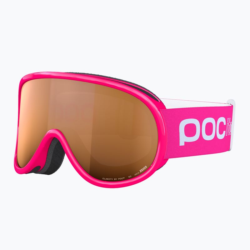 Детски скиорски очила POC POCito Retina Jr S2 fluorescent pink/partly sunny light orange 2