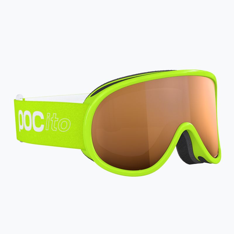 Детски скиорски очила POC POCito Retina Jr S2 fluorescent yellow/green/partly sunny light orange