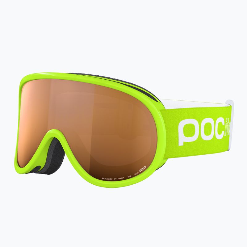Детски скиорски очила POC POCito Retina Jr S2 fluorescent yellow/green/partly sunny light orange 2