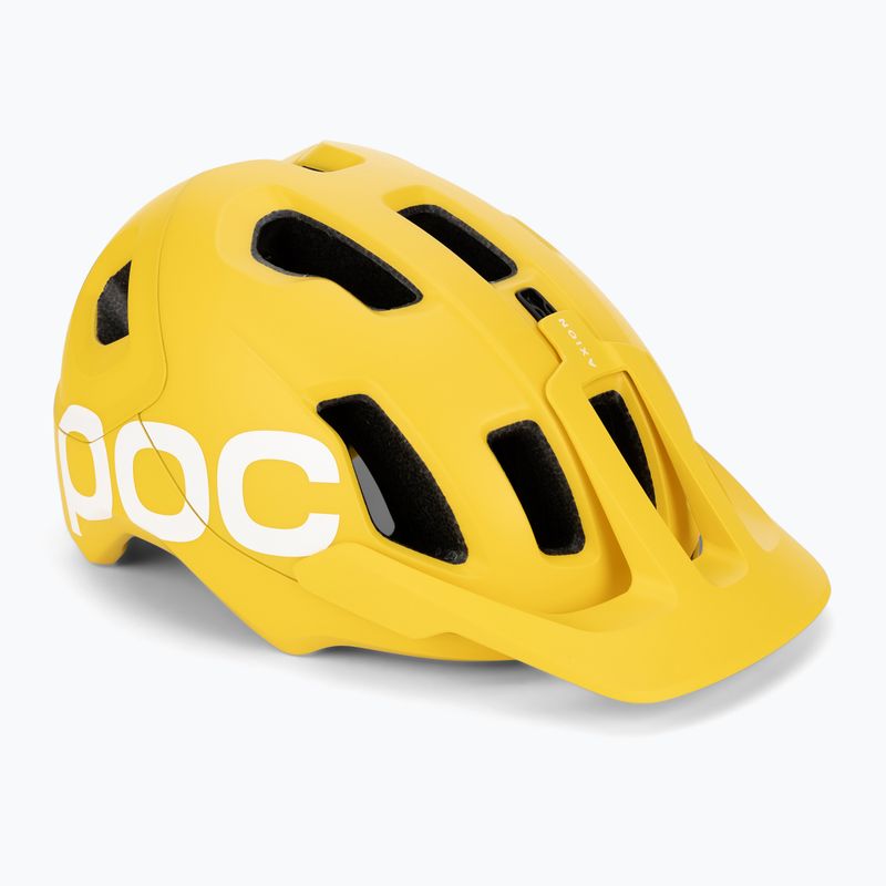 Велосипедна каска POC Axion Race MIPS aventurine yellow matt