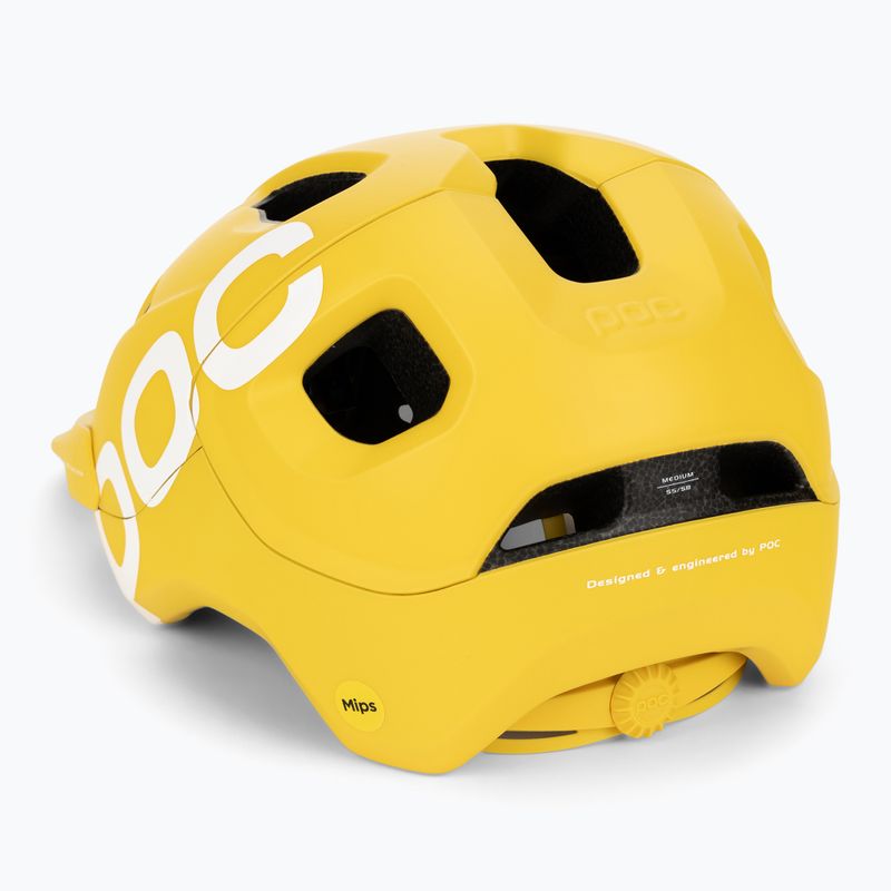 Велосипедна каска POC Axion Race MIPS aventurine yellow matt 4