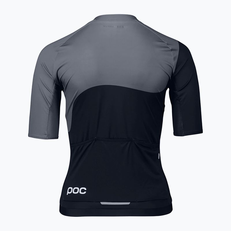 Дамско колоездачно трико POC Essential Road Print uranium black/sylvanite grey 5