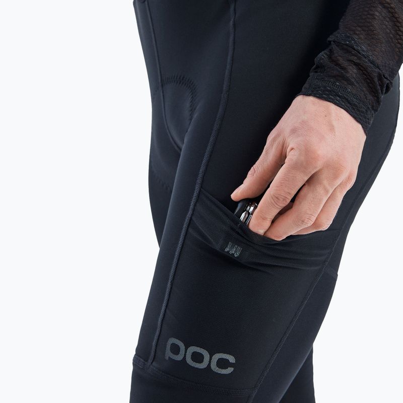 Мъжки панталони за колоездене POC Thermal Cargo Tights uranium black 3