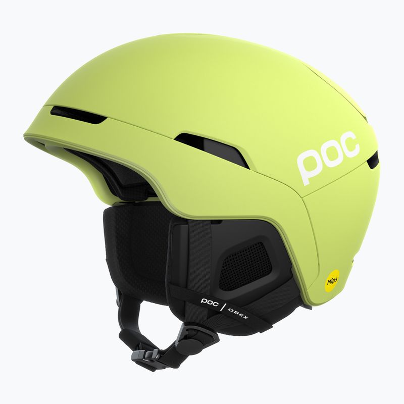 Ски каска POC Obex MIPS lemon calcite matt 8