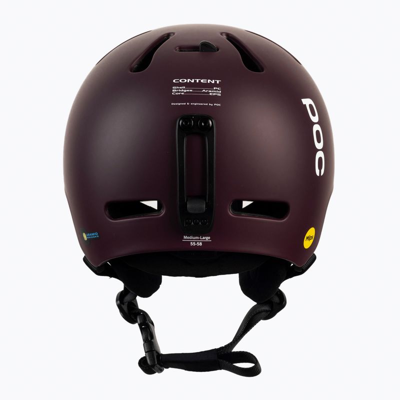 Ски каска POC Fornix MIPS garnet red matt 3
