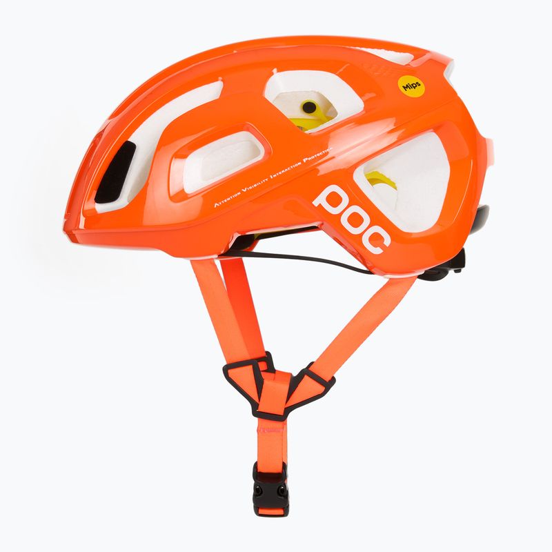 Велосипедна каска POC Octal MIPS fluorescent orange avip 3