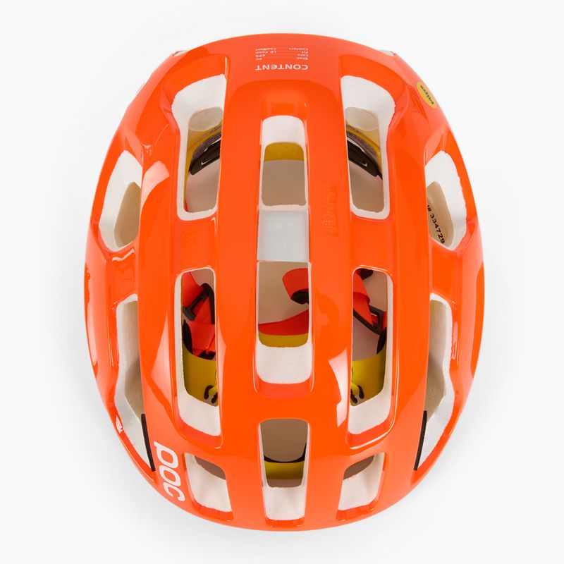 Велосипедна каска POC Octal MIPS fluorescent orange avip 6