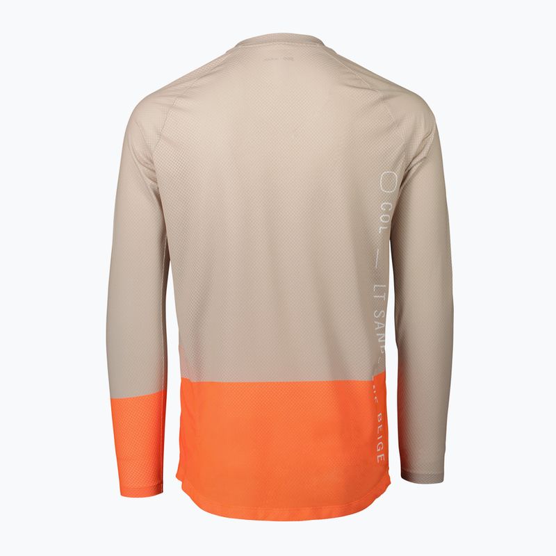 Мъжки колоездачен анцуг с дълъг ръкав POC MTB Pure light sandstone beige/zink orange 2
