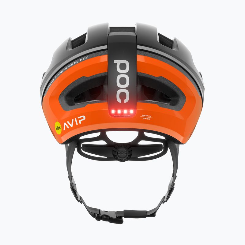 Велосипедна каска POC Omne Beacon MIPS fluorescent orange avip/uranium black matt 7