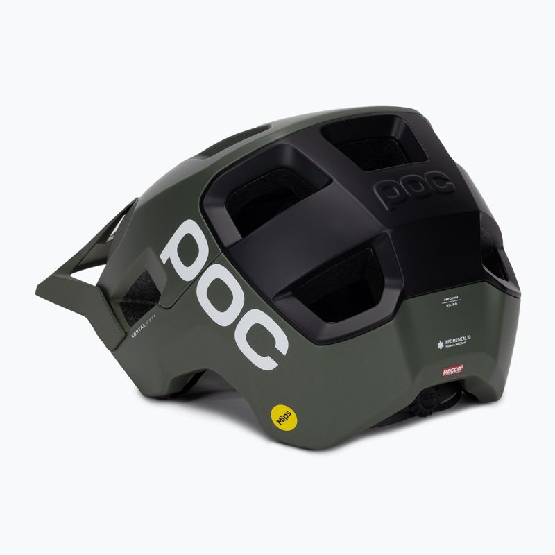 Велосипедна каска POC Kortal Race MIPS epidote green/uranium black metallic/matt 4