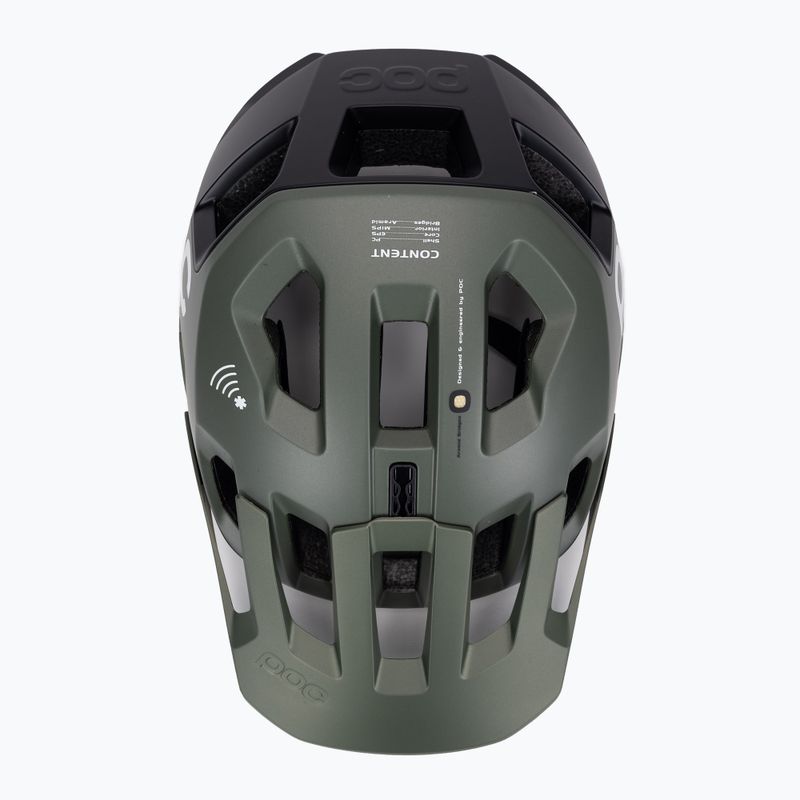 Велосипедна каска POC Kortal Race MIPS epidote green/uranium black metallic/matt 6