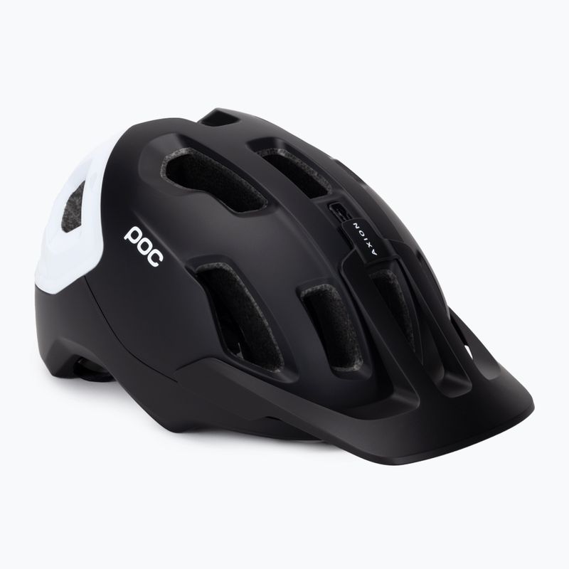 Велосипедна каска POC Axion Race MIPS uranium black matt/hydrogen white