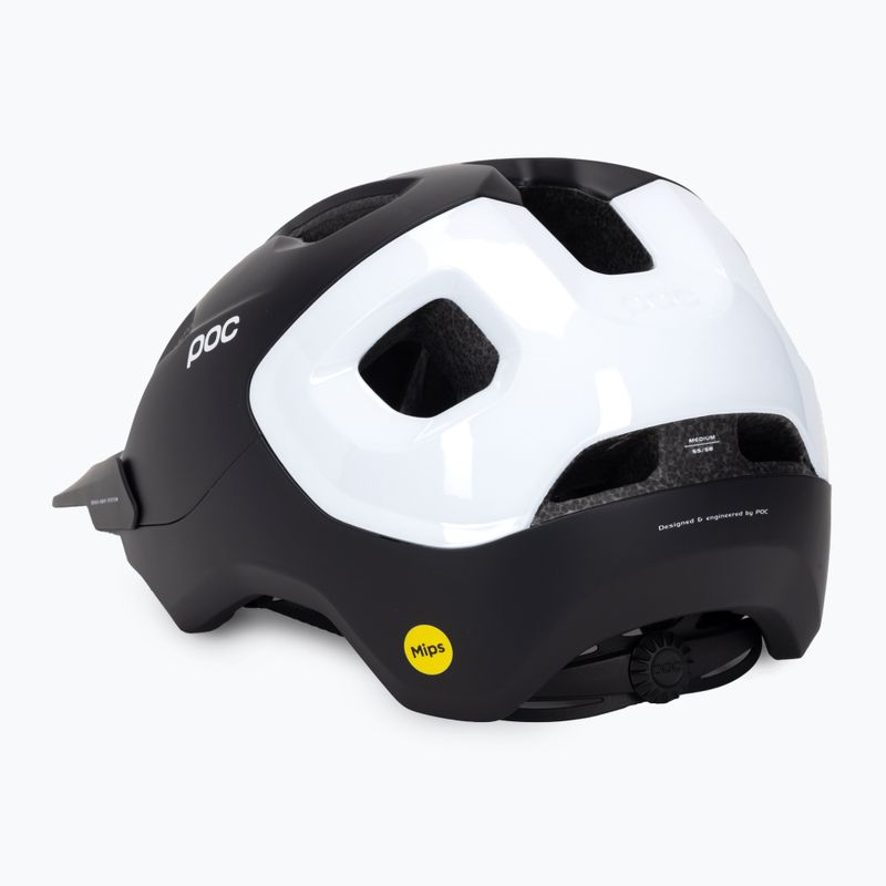 Велосипедна каска POC Axion Race MIPS uranium black matt/hydrogen white 4