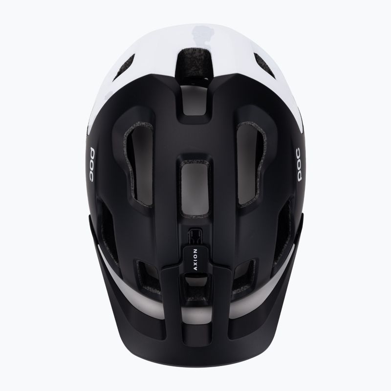 Велосипедна каска POC Axion Race MIPS uranium black matt/hydrogen white 6