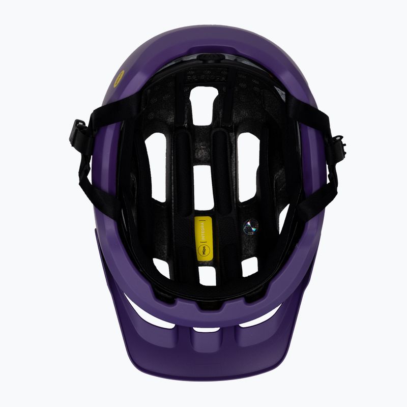 Велосипедна каска POC Axion Race MIPS sapphire purple/uranium black metallic/matt 5