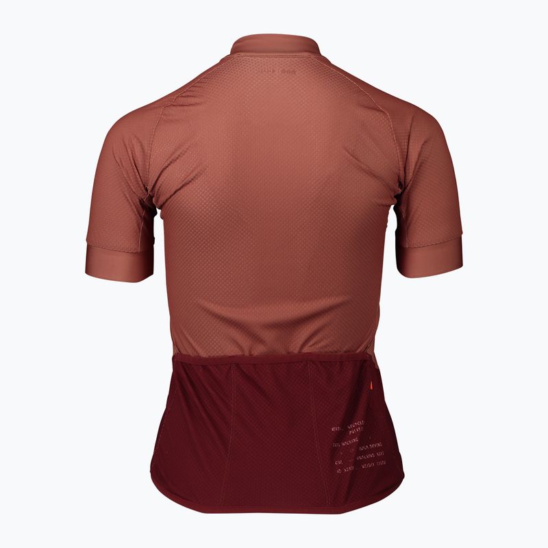 Дамско колоездачно трико POC Essential Road Logo himalayan salt/garnet red 6