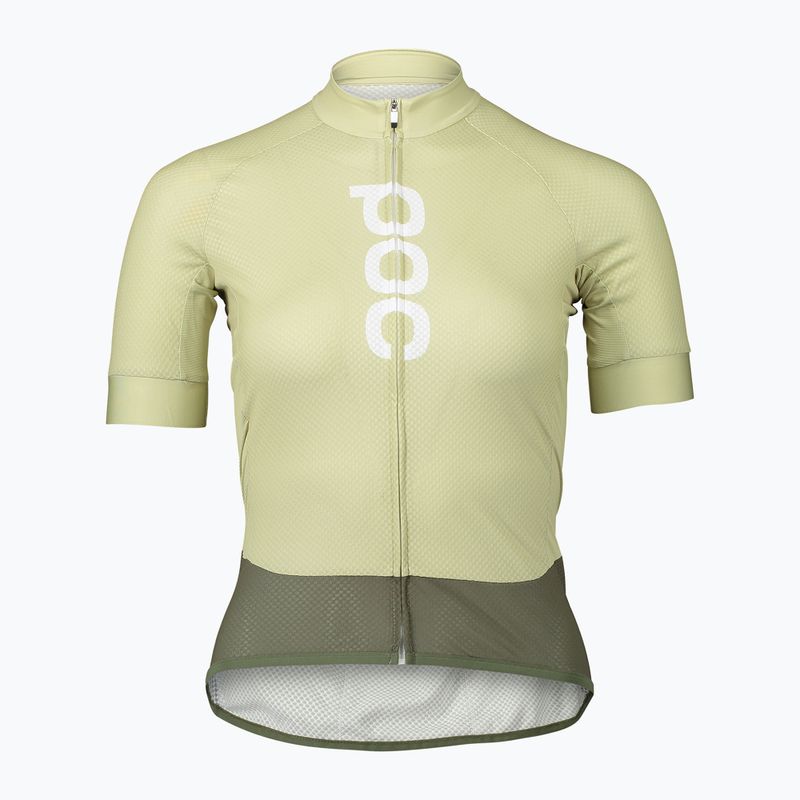 Дамско колоездачно трико POC Essential Road Logo prehnite green/epidote green 5