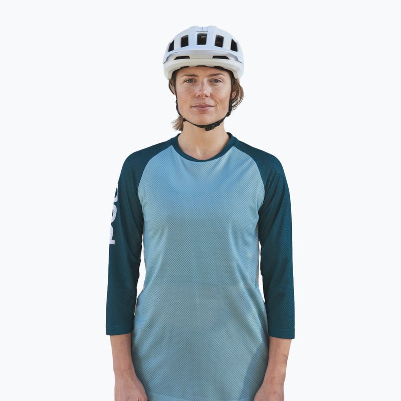 Дамско колоездачно трико POC MTB Pure 3/4 lt dioptase blue/dioptase blue
