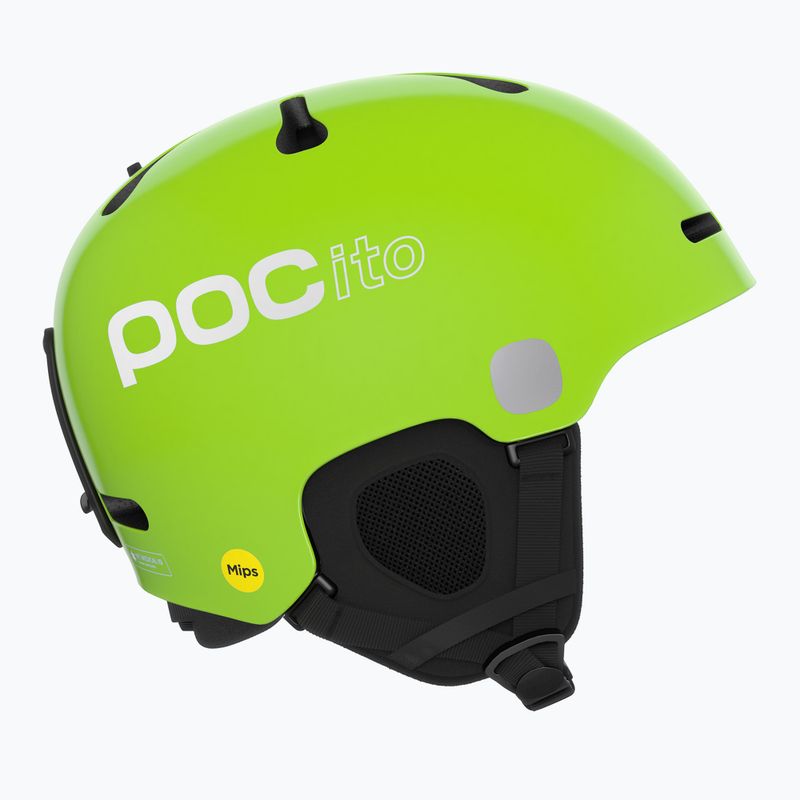 Детски ски каски POC POCito Fornix MIPS fluorescent yellow/green 11