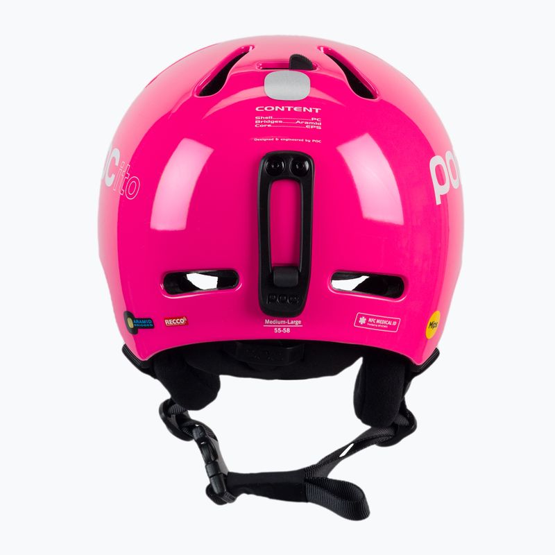 Детски ски каски POC POCito Fornix MIPS fluorescent pink 3