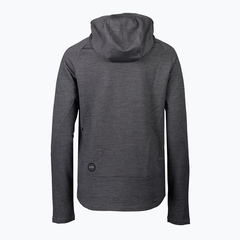 Дамски суитшърт POC Light Merino Hooded sylvanite grey melange 2