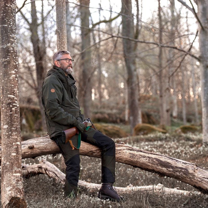 Мъжки панталони за трекинг Pinewood Caribou TC Extreme moss green/black 7