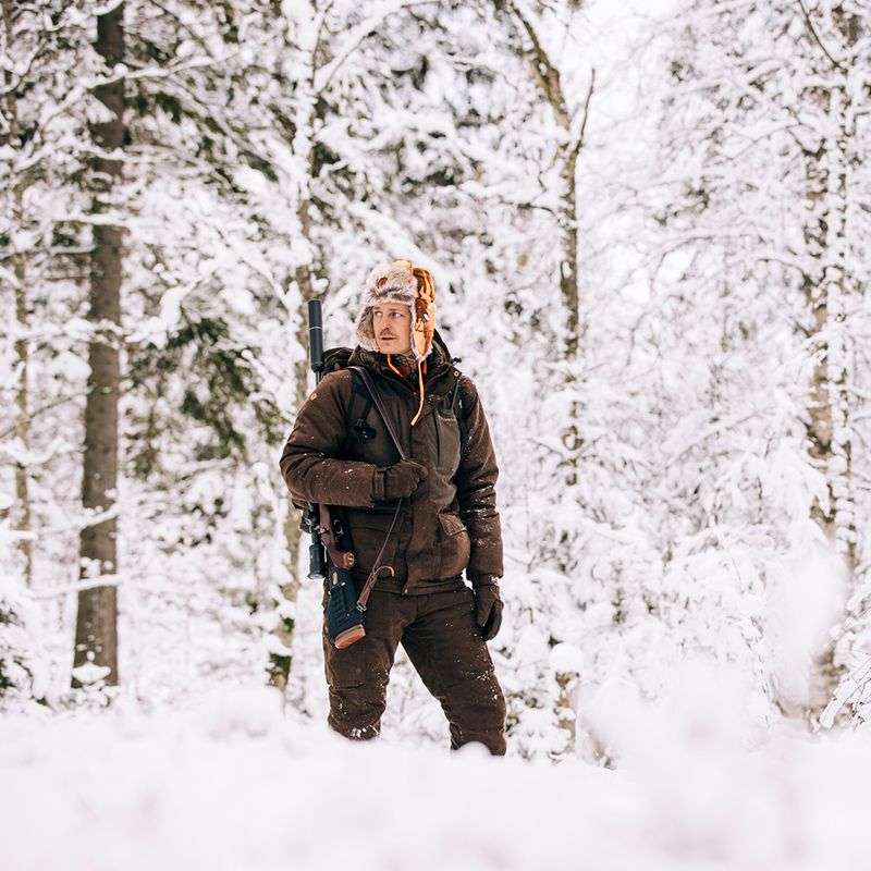 Мъжко ватирано яке Pinewood Abisko Småland 2.0 suede brown 8