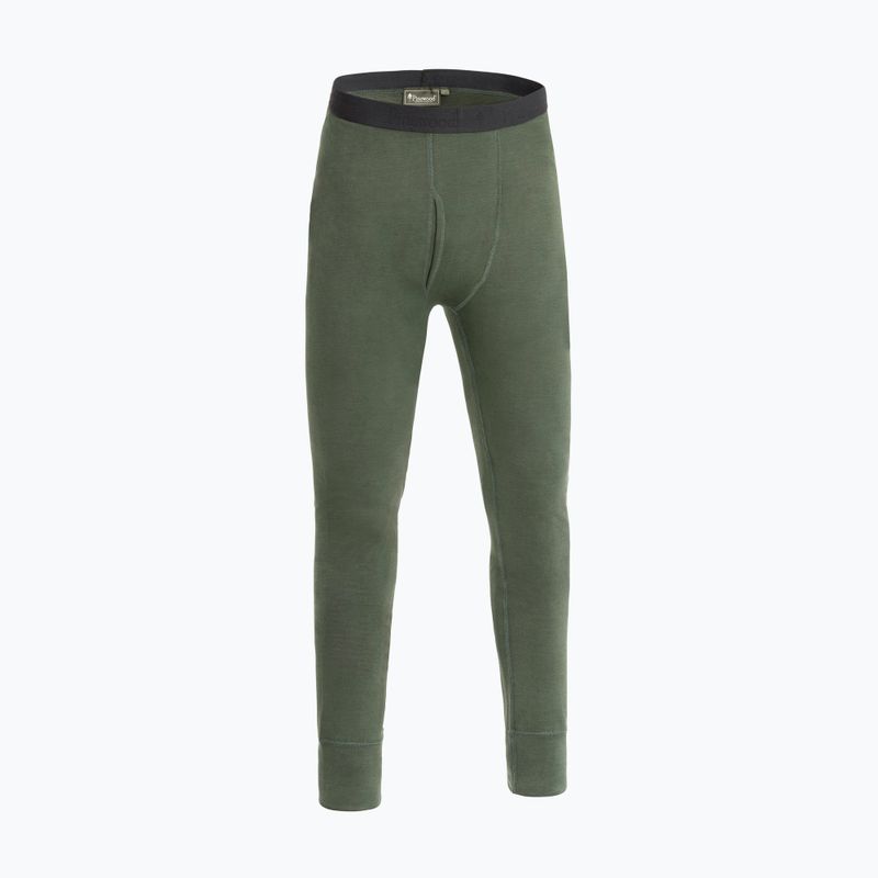Мъжки термоактивни панталони Pinewood Abisko Merino Base Layer d.mossgreen
