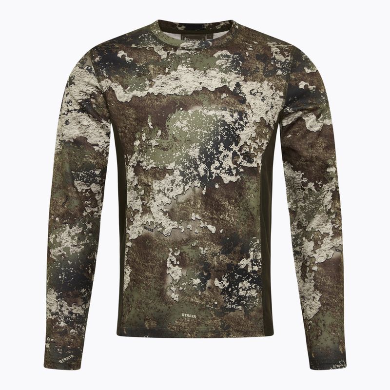 Мъжка блуза с дълъг ръкав за трекинг Pinewood Furudal Camou InsectSafe strat/moss green