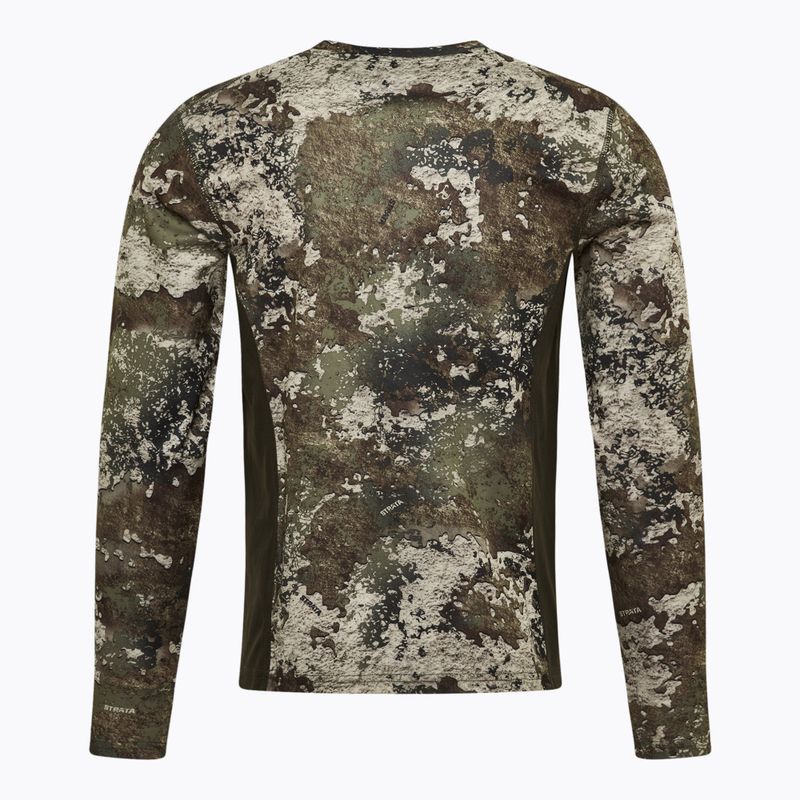 Мъжка блуза с дълъг ръкав за трекинг Pinewood Furudal Camou InsectSafe strat/moss green 2