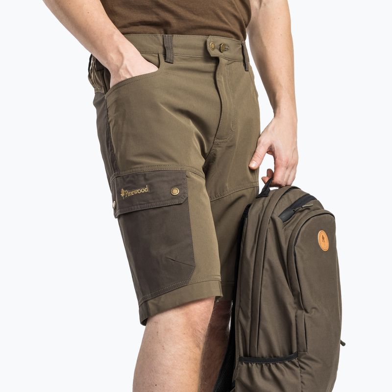 Мъжки панталони за трекинг Pinewood Finnveden Trail Hybrid earthbrown/d.olive 4