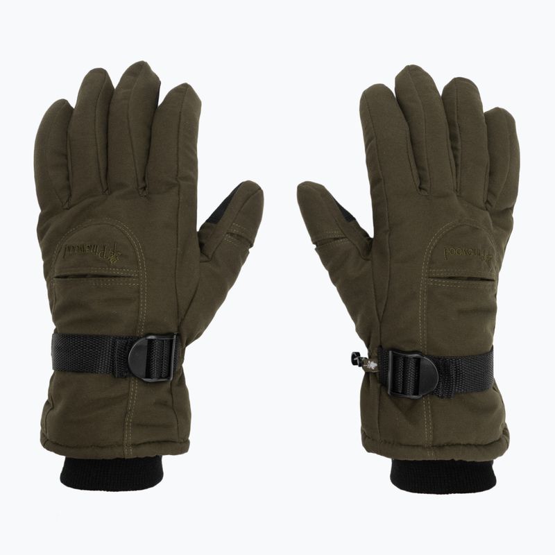 Мъжки ръкавици за трекинг Pinewood Membrane Glove moss green 2
