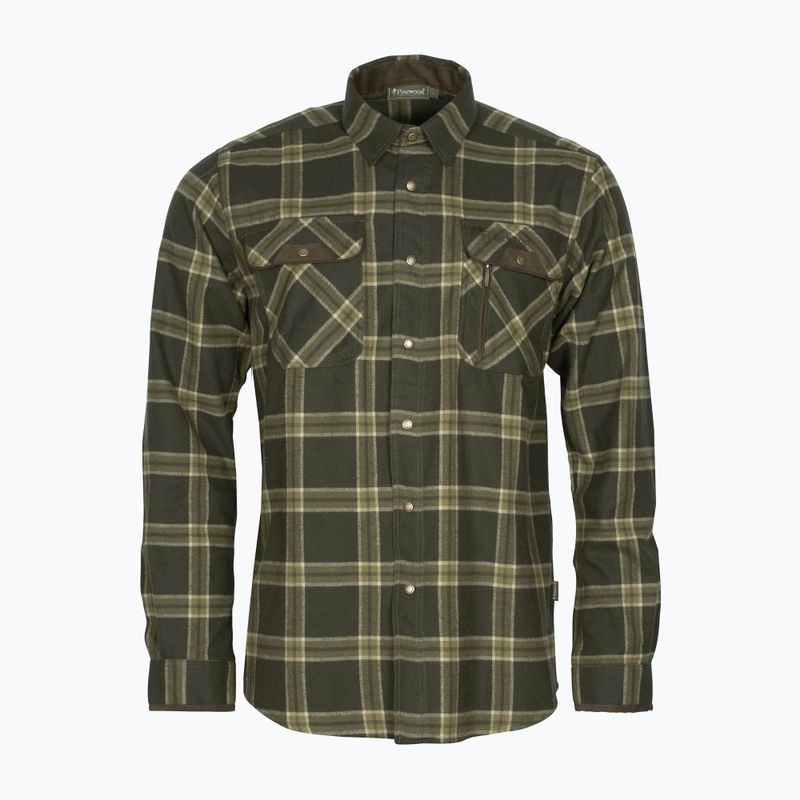Мъжка риза Pinewood Prestwick Exclusive d.green/green