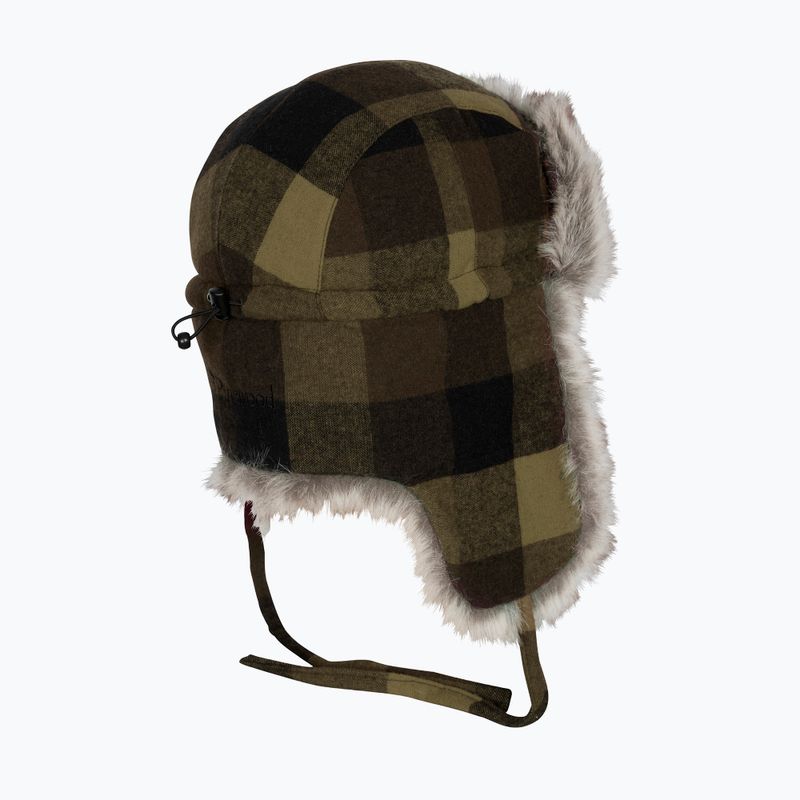 Зимна шапка Pinewood Classic Checked Fur green / black 2