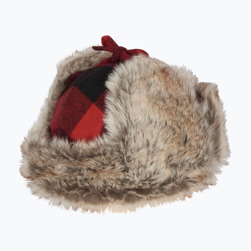 Зимна шапка Pinewood Classic Checked Fur red / black 4