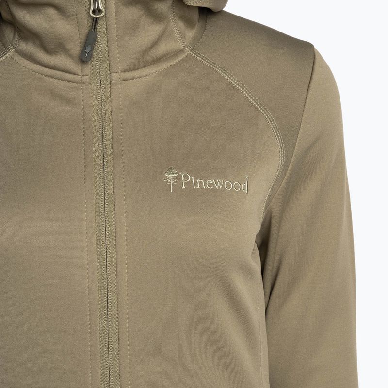 Дамски потник за трекинг Pinewood Finnveden Hoodie mid khaki 10