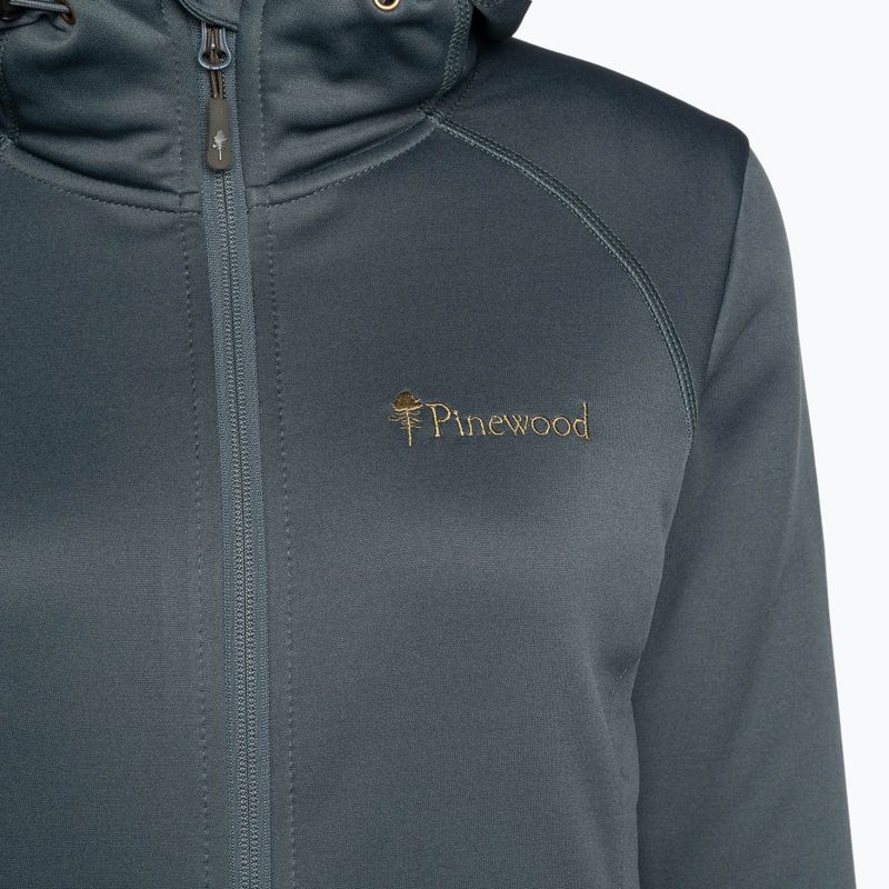 Дамски суитшърт за трекинг Pinewood Finnveden Hoodie d.storm blue 7