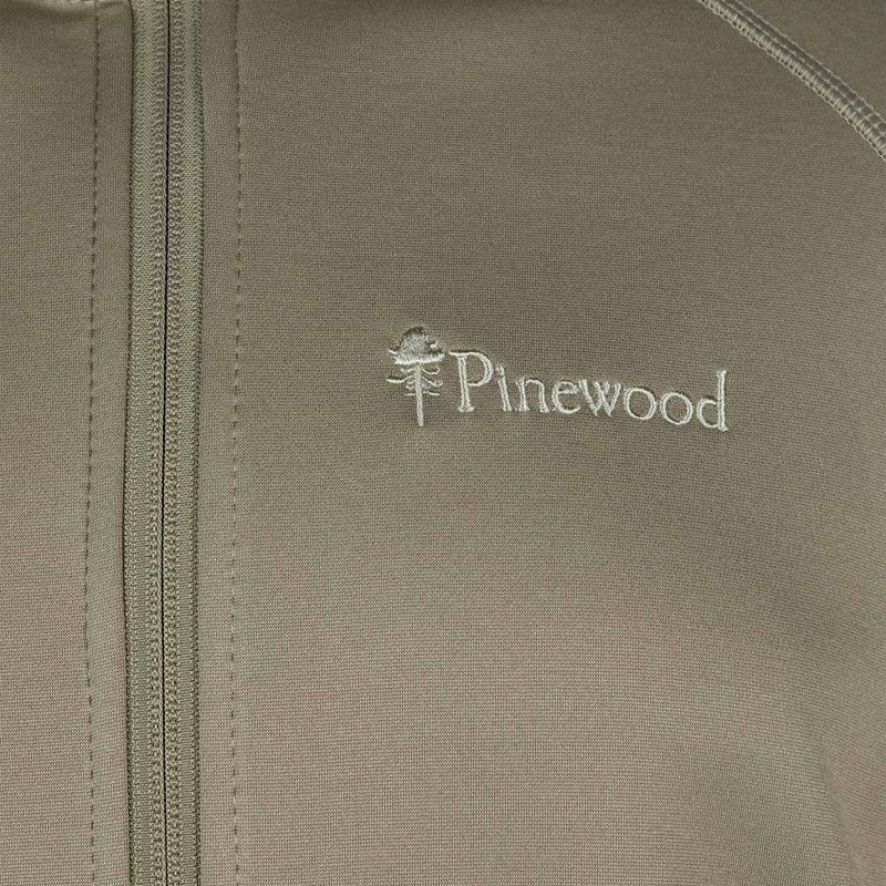 Мъжки суитшърт с качулка Pinewood Finnveden mid khaki trekking sweatshirt 3