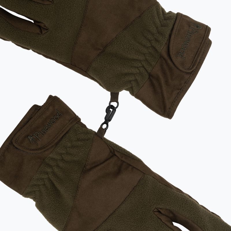 Мъжки ръкавици Pinewood Småland Hunters Extreme Fleece h.brown / suede brown 4