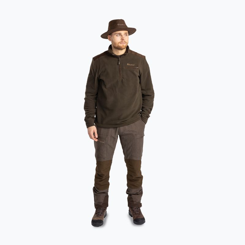 Мъжки суитшърт Pinewood Småland Hunters Half Zip h.brown 2