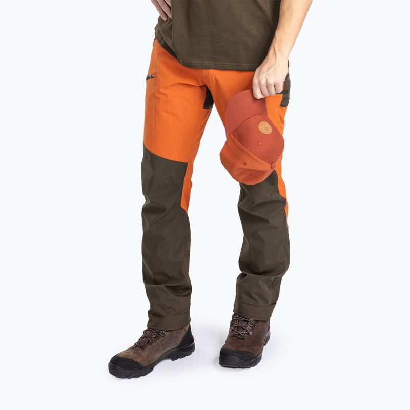 Мъжки панталони с мембрана Pinewood Abisko b.orange/mossgreen