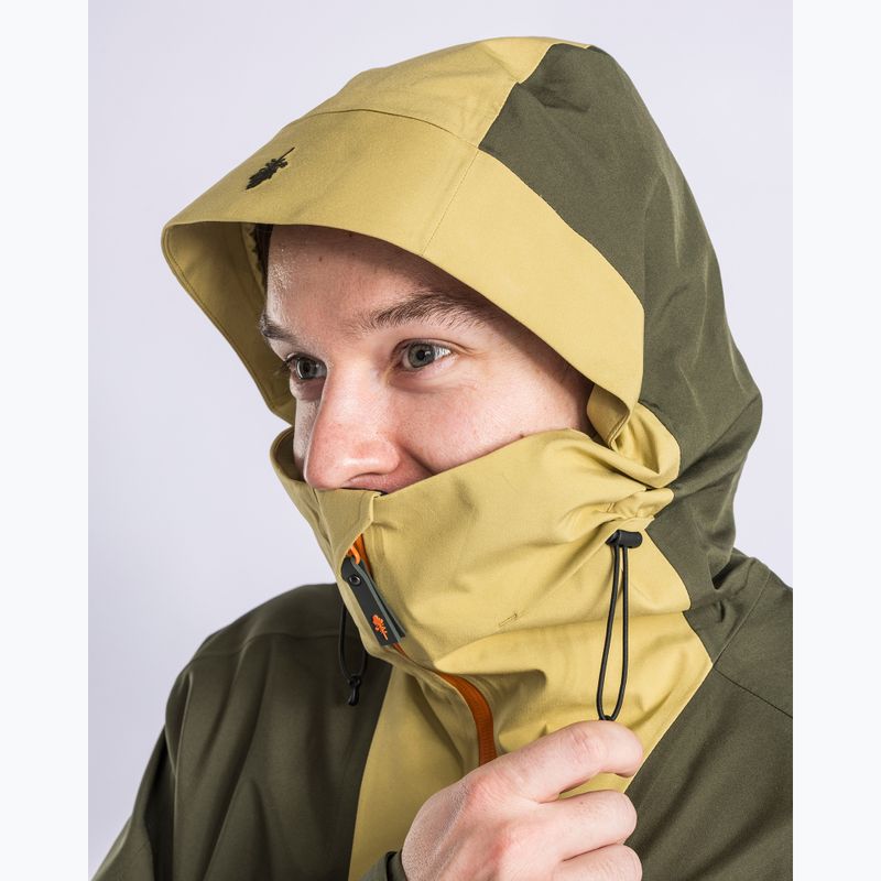 Мъжко яке за дъжд Pinewood Abisko Trekking 3L golden hay/moss green 5