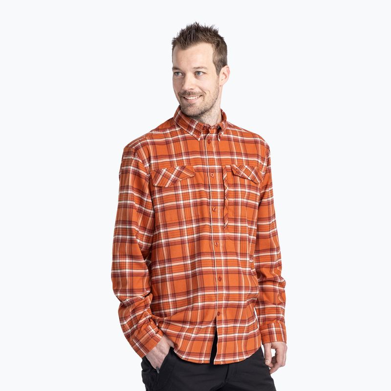 Мъжка фланелена риза Pinewood Abisko Hiking Flannel burned orange